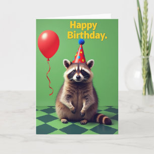 Carte d'anniversaire avec chapeau de fête pour cré