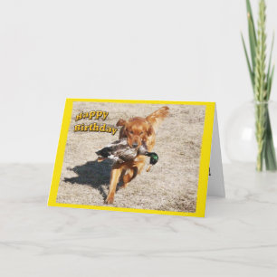 Carte d'anniversaire avec chien