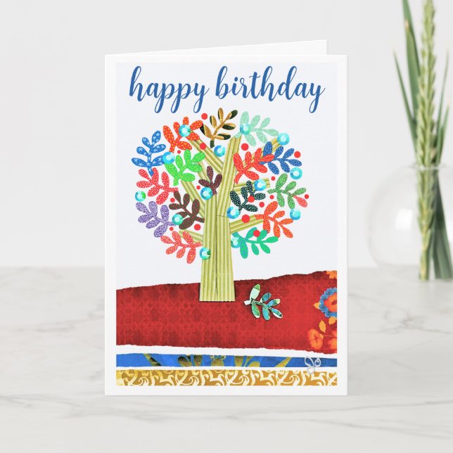 Carte d'anniversaire avec couplet lumineux de Jo I (Devant)