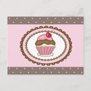 Carte d'anniversaire avec cupcake