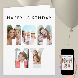 Carte d'anniversaire avec découpage de lettre de p