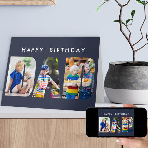 Carte d'anniversaire avec découpage de lettre de p
