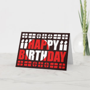 Carte d'anniversaire avec drapeau du Groenland