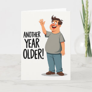 Carte d'anniversaire avec geste de la main