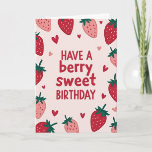 Carte d'anniversaire avec jeu de mots sur les frui