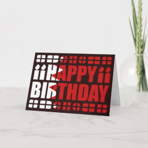 Carte d'anniversaire avec le drapeau de Bahreïn