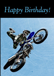 Cartes Motocross D Anniversaire Zazzle Fr