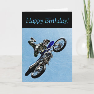 Cartes Motocross D Anniversaire Zazzle Fr