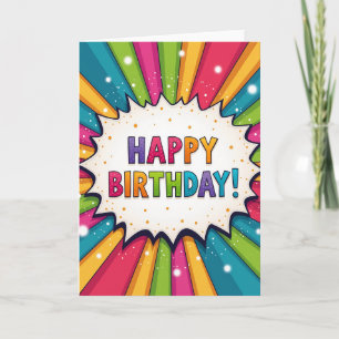 Carte d'anniversaire avec message joyeux
