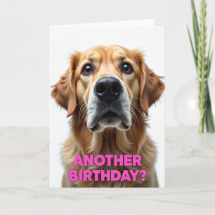 Carte d'anniversaire avec portrait de chien