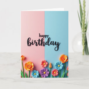 Carte d'anniversaire avec script 3D