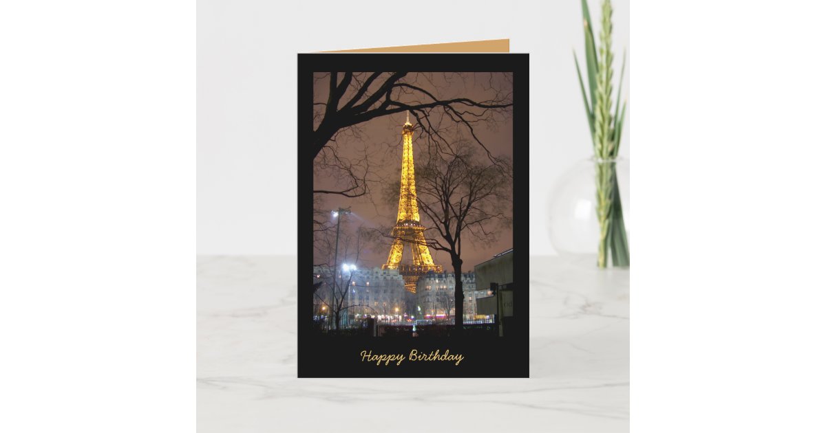 Carte D Anniversaire Avec Tour Eiffel Paris Zazzle Fr Carte D Anniversaire Avec Tour Eiffel Paris Zazzle Fr