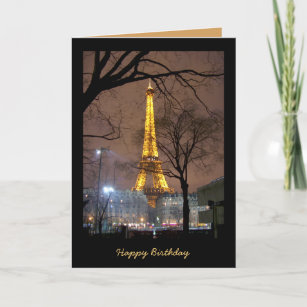 Cartes Paris D Anniversaire Zazzle Fr