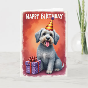 Carte d'anniversaire avec un chapeau joueur