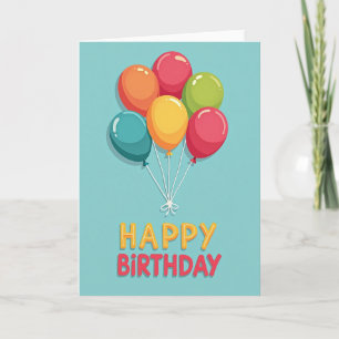 Carte d'anniversaire avec un nœud vibrant