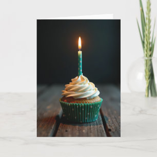 Carte d'anniversaire avec vœu à pois