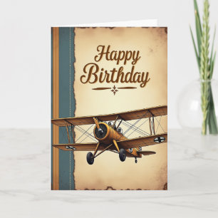 Carte d'anniversaire Aventure Aéronautique
