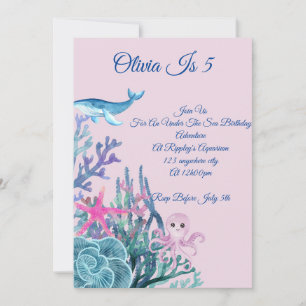 CARTE D'ANNIVERSAIRE AVENTURE SOUS LA MER