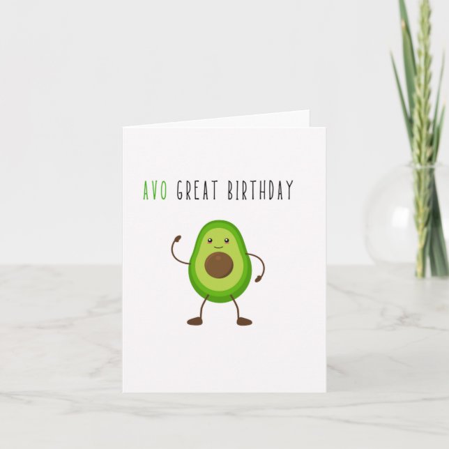 Carte d'anniversaire Avo Great Puns (Devant)