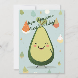 Carte d'anniversaire AvoAwesome 1 an
