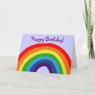Carte d'anniversaire AZ-Rainbow