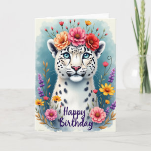 Carte d'anniversaire Azurée Rêveuse