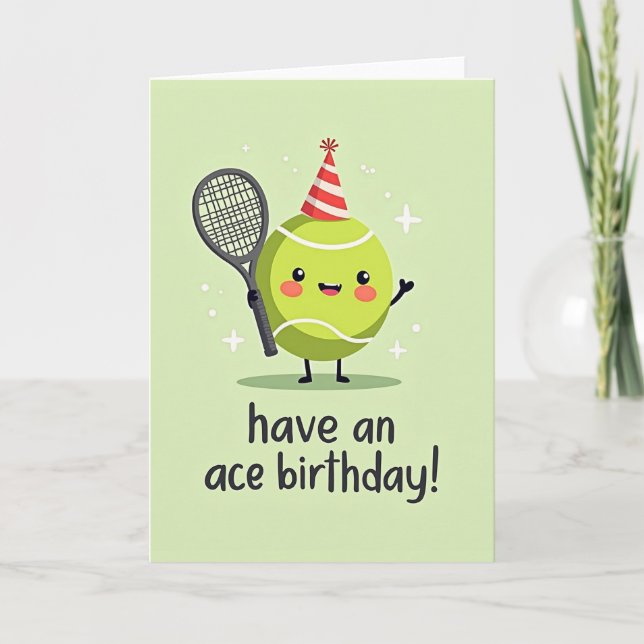 Carte d'anniversaire Balle Enjouée (Devant)