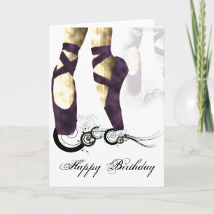 Carte d'anniversaire Ballerina