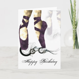 Carte d'anniversaire Ballerina