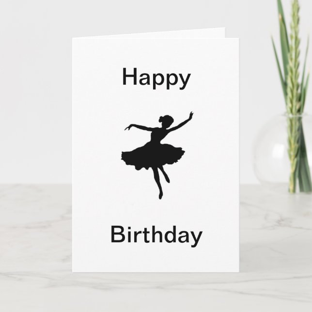 Carte d'anniversaire Ballerina (Devant)