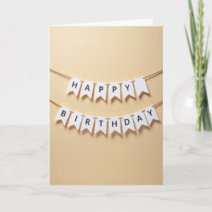 Carte d'anniversaire Bannière Joyeuse