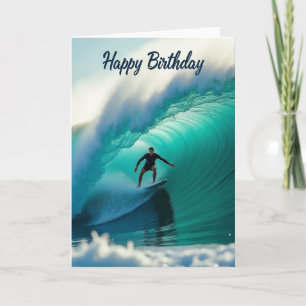 Carte d'anniversaire Barrel Wave