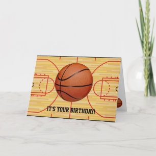 Carte d'anniversaire Basketball et conception de c