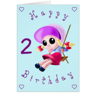 Carte d'anniversaire bébé Fille heureuse - Votre t
