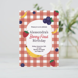 Carte d'anniversaire Berry pour premier anniversai