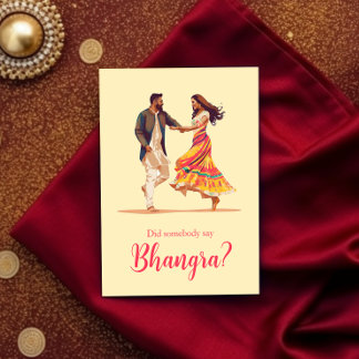 Carte d'anniversaire Bhangra