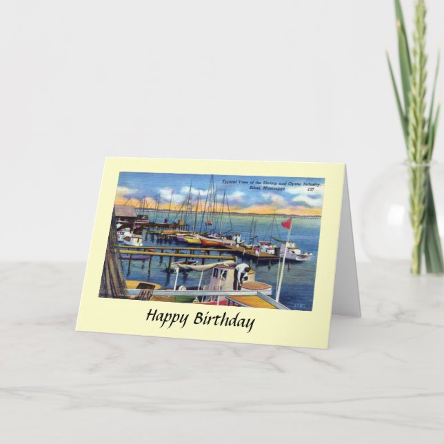 Carte d'anniversaire - Biloxi, Mississippi (Devant)