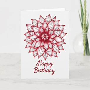 Carte d'anniversaire Birthday Bloom Art
