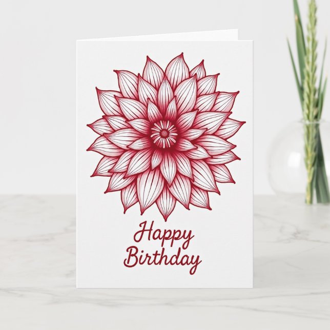 Carte d'anniversaire Birthday Bloom Art (Devant)