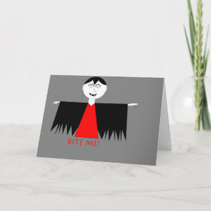 Carte d'anniversaire "Bite Me"
