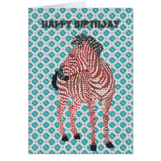 Carte d'anniversaire bleue de Zenya