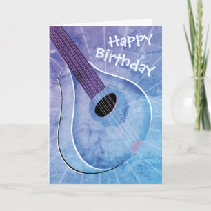 Carte d'anniversaire Blue Bouzouki Art