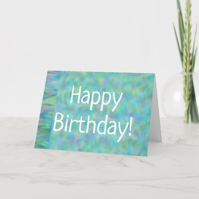 Carte d'anniversaire Blue Green Mother (Devant)
