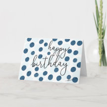 Carte d'anniversaire Blueberry
