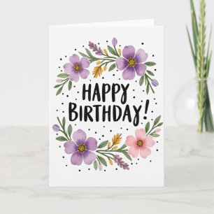 Carte d'anniversaire Blush Petal