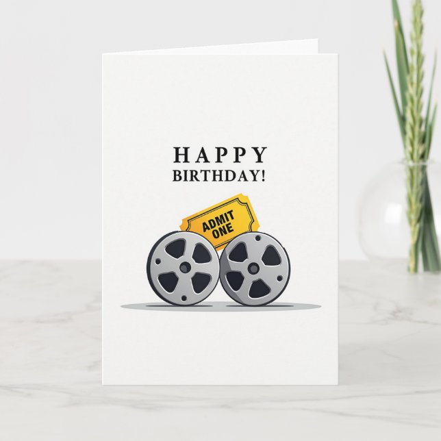 Carte d'anniversaire Bobine de Film (Devant)