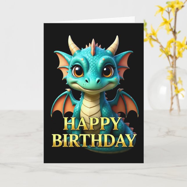 CARTE D'ANNIVERSAIRE BOLD DISTINCT GROS PLAN BÉBÉ  (Fleur jaune)
