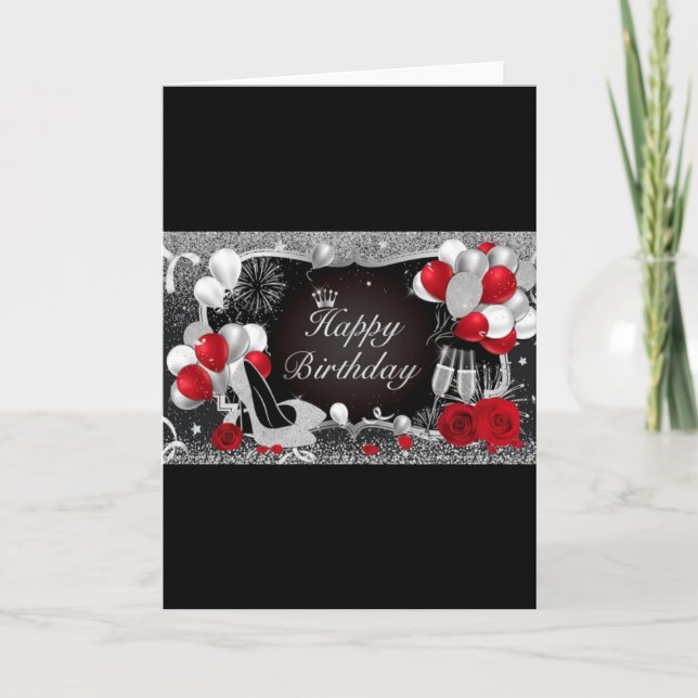 Carte d'anniversaire, Bonne carte d'anniversaire,  (Devant)