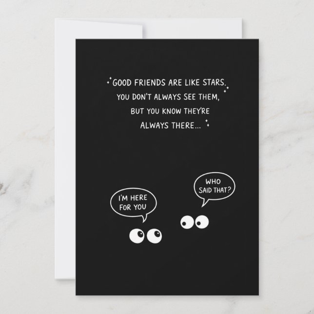 Carte d'anniversaire Bonnes Amis sont comme des Ét (Devant)