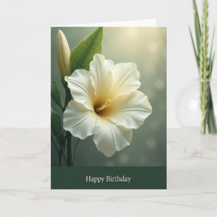 Carte d'anniversaire Botanique Élégante